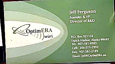 OptimERA WiFi business card