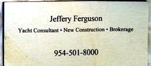 Yacht Consultant business card