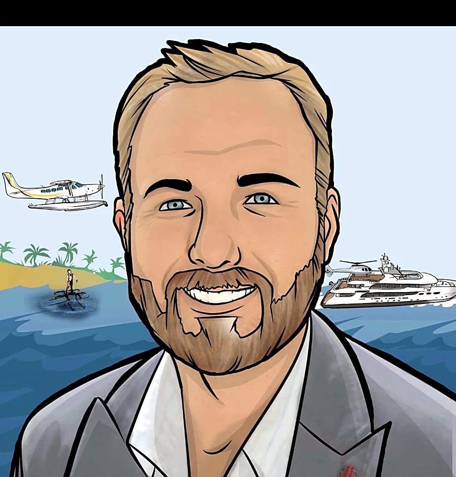 "KO-STARS spokesman J Phoenix" illustrated avatar, social post