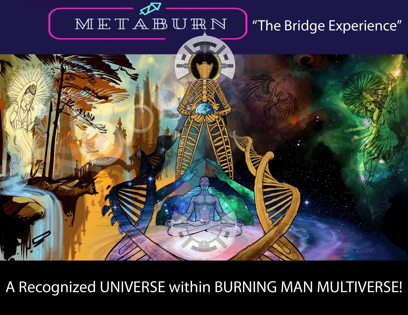 METABURN — The Bridge Experience — official Wix site banner
