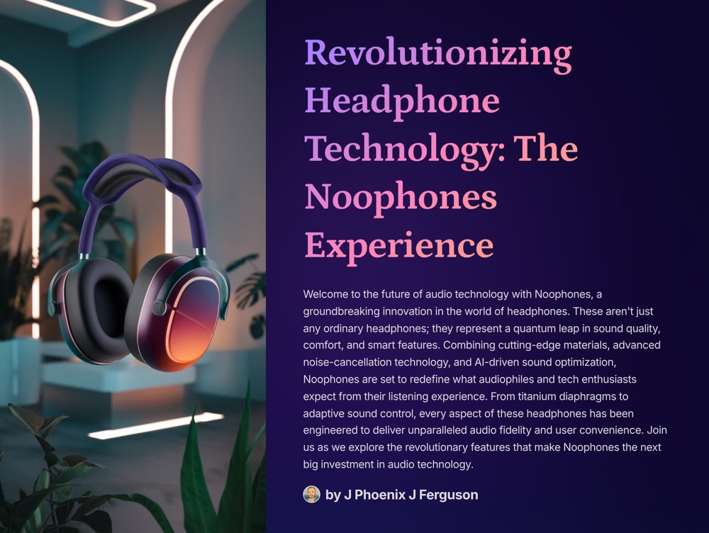 Revolutionizing Headphone Technology: The Noophones Experience — deck cover