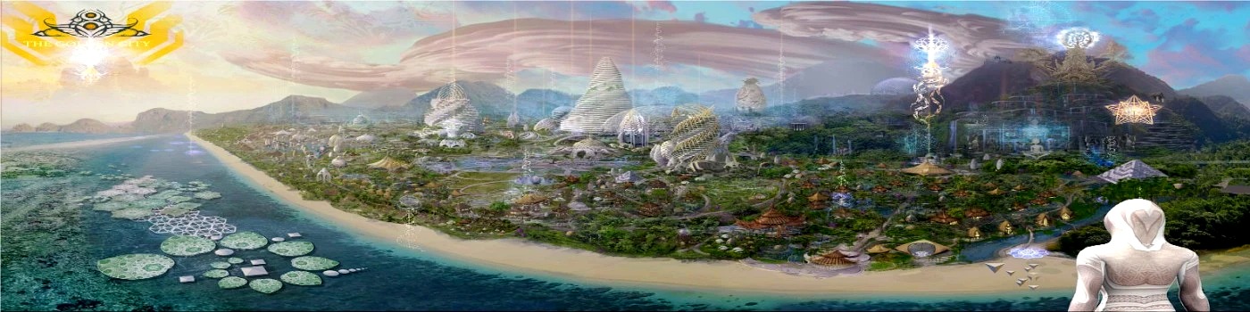 The Golden City — a future-city concept piece