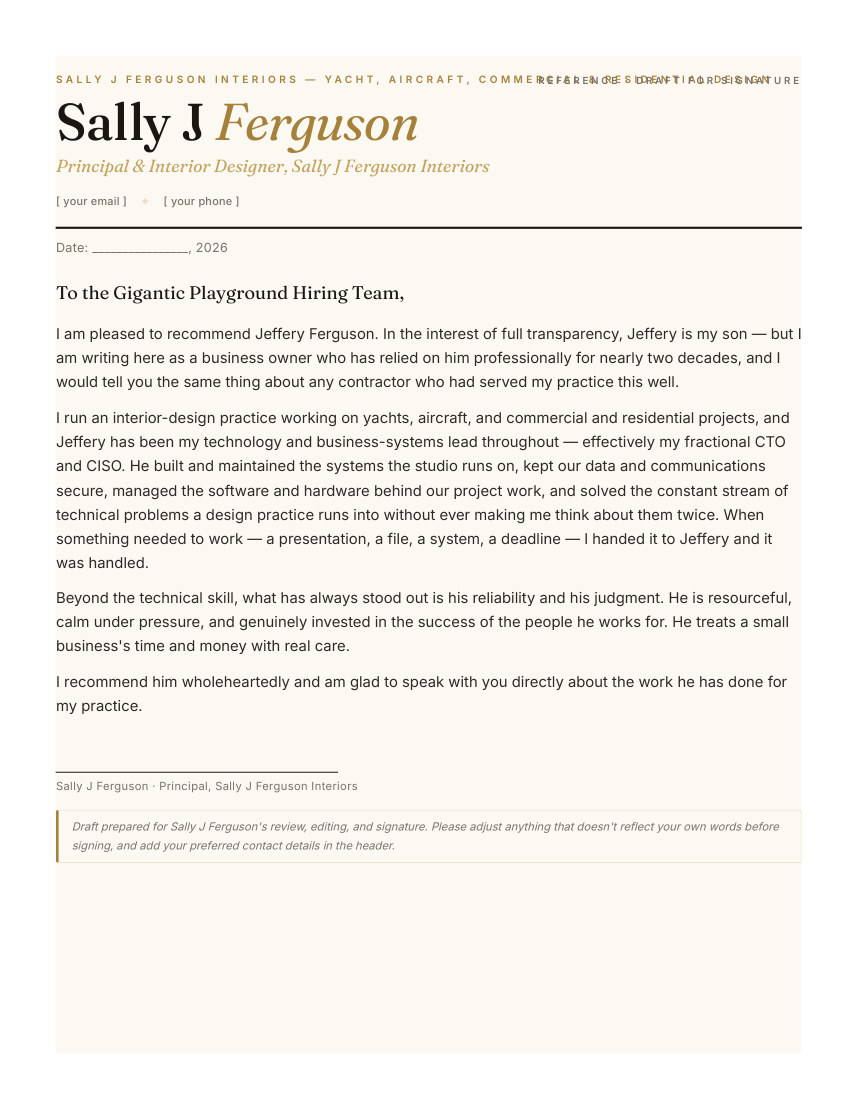 Sally J Ferguson — page 1