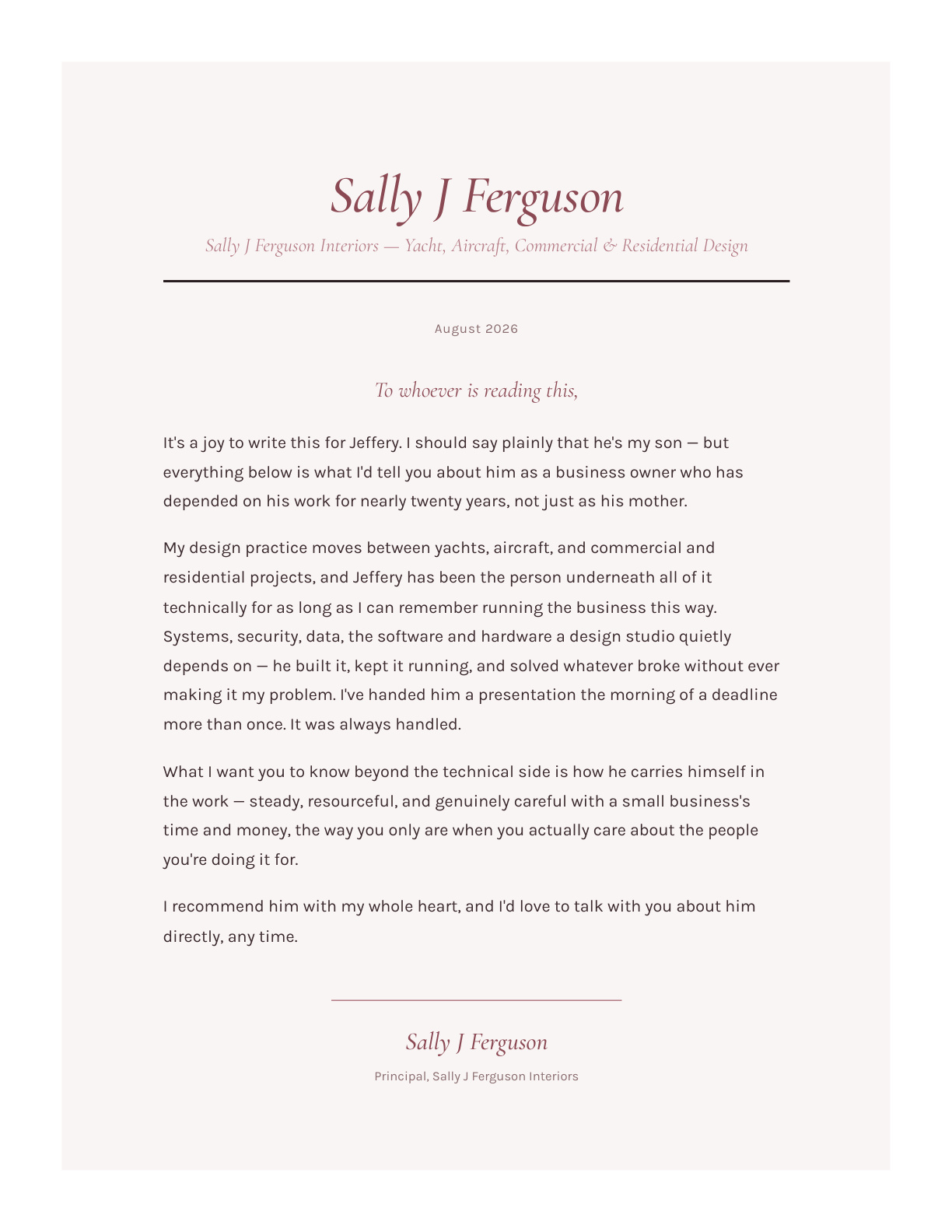 Sally J Ferguson — page 1
