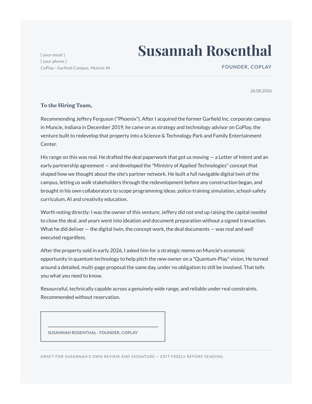 Susannah Rosenthal — page 1