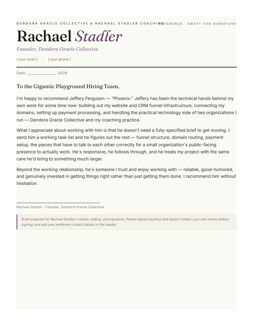 Rachael Stadler — page 1