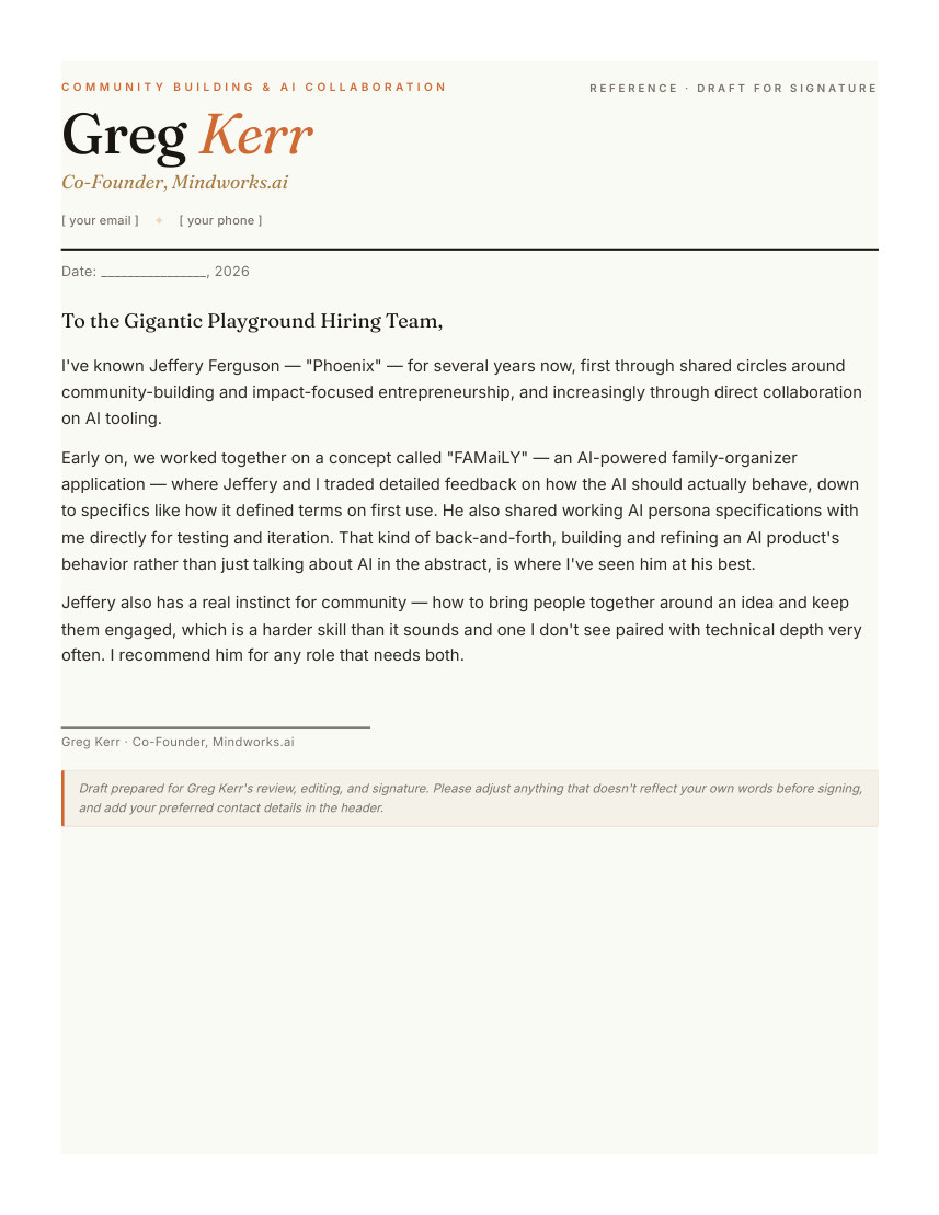 Greg Kerr — page 1