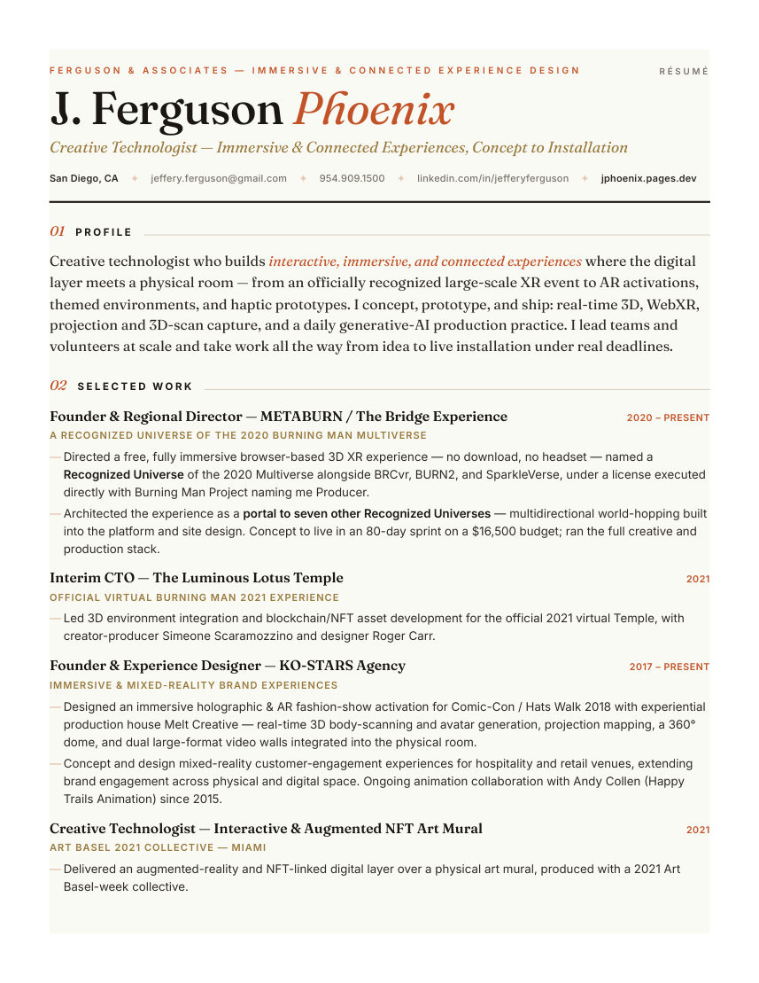 Creative Director — page 1