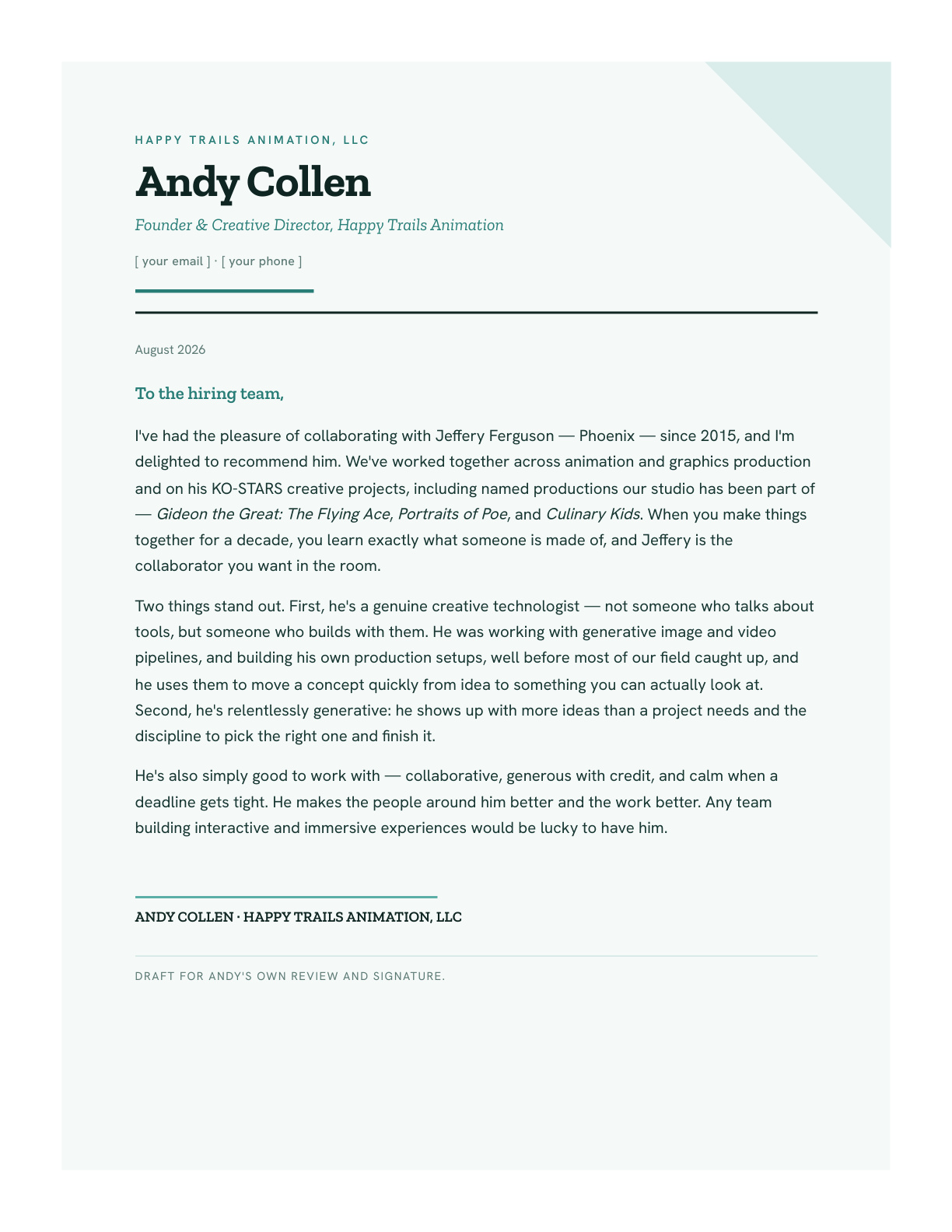 Andy Collen — page 1